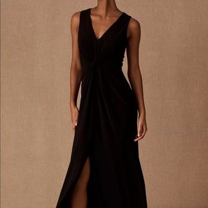 NWOT BHLDN Corrine Black Jersey Gown Maxi Dress